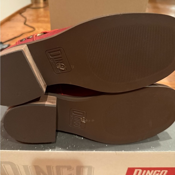 Dingo Women's Bold Red Moto Boots - Picture 4 of 4